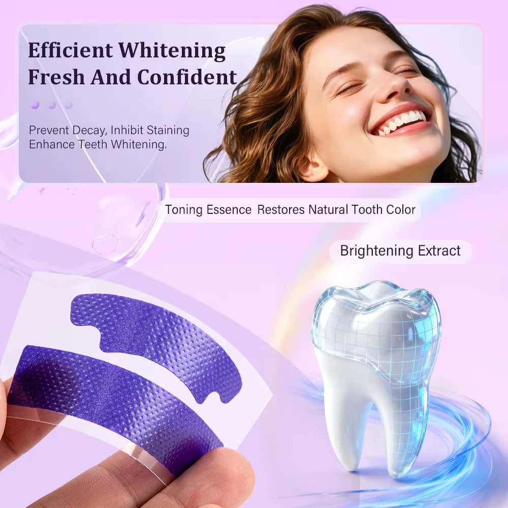 7 PCS Teeth Whitening Strips – Teeth Bleaching Stickers for Removing Yellow Stains