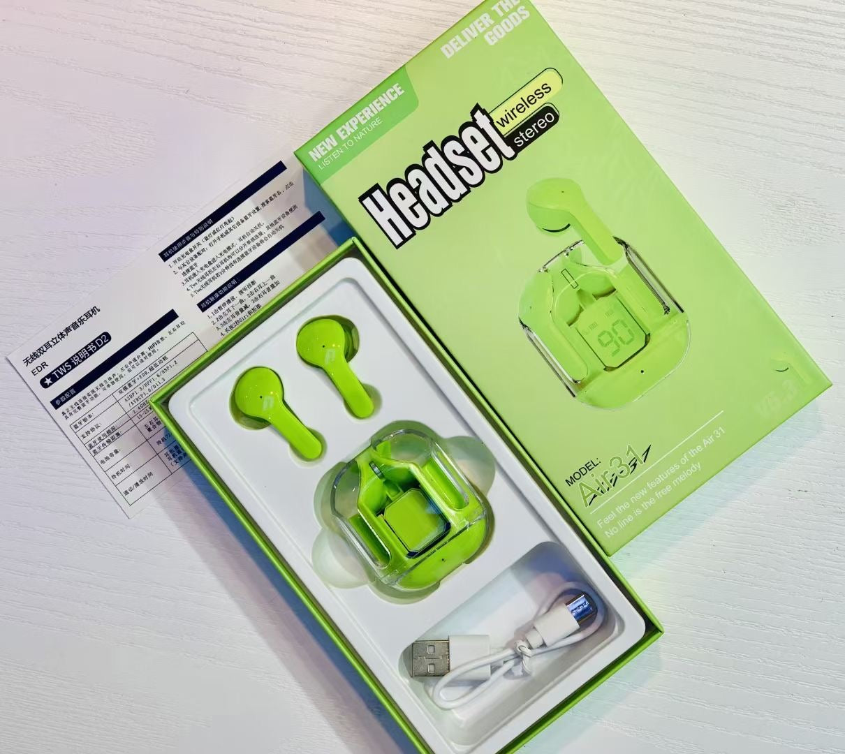 Stay Connected with Air31 Wireless Earbuds.