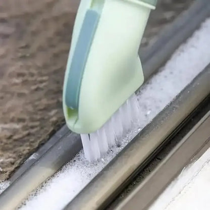 Creative Multi-Purpose Cleaning Brush – Dual-Use Wet & Dry Gap Cleaner, Water Bottle Compatible Household Cleaning Tool