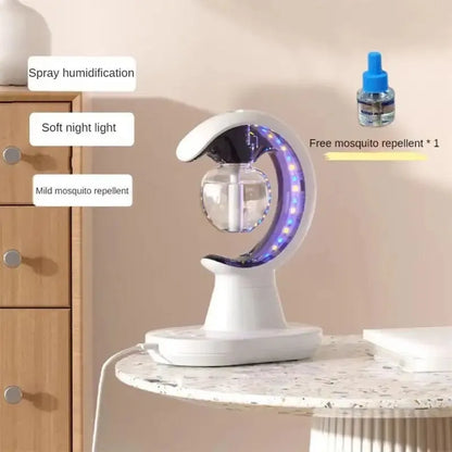3-in-1 Smart Humidification Mosquito Repellent Lamp | Electric Mosquito Killer with Self-Drainage and Night Light for Home