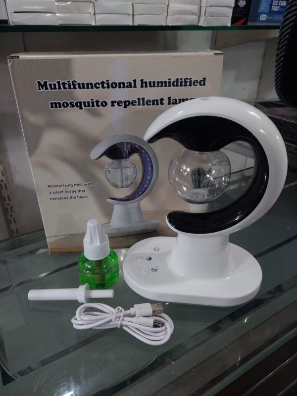 3-in-1 Smart Humidification Mosquito Repellent Lamp | Electric Mosquito Killer with Self-Drainage and Night Light for Home