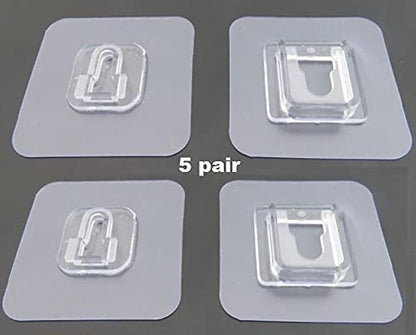 Double-Sided Adhesive Wall Hooks | Strong Suction Cup Hangers for Kitchen & Bathroom Storage