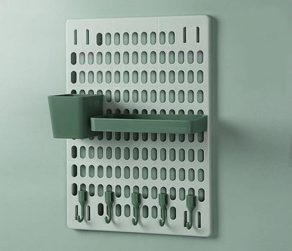 Multi-layer Kitchen Rack – Floor & Wall Hanging Storage Organizer with Free Punching Installation
