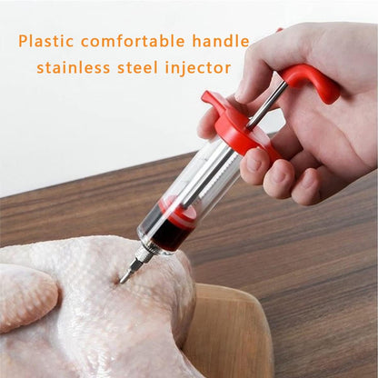 Stainless Steel Barbecue Meat Syringe - Perfect for Bari Eid!