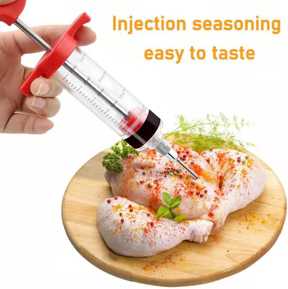 Stainless Steel Barbecue Meat Syringe - Perfect for Bari Eid!