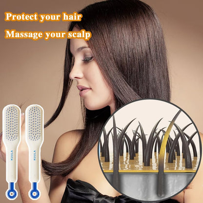 Self-Cleaning Anti-Static Telescopic Massage Comb – Hair & Scalp Care for Women, Anti-Frizz Hairdressing Tool