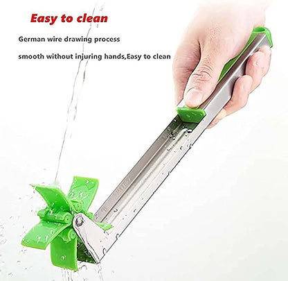 "Windmill-Shaped Watermelon Cutter: Plastic Slicer for Effortless Watermelon Cutting and Power Saving"