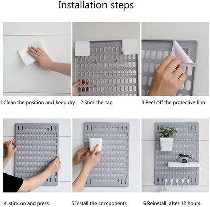 Multi-layer Kitchen Rack – Floor & Wall Hanging Storage Organizer with Free Punching Installation