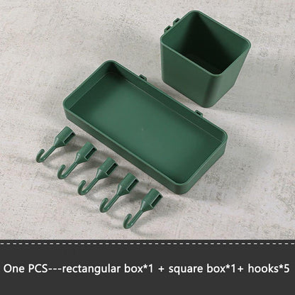 Multi-layer Kitchen Rack – Floor & Wall Hanging Storage Organizer with Free Punching Installation