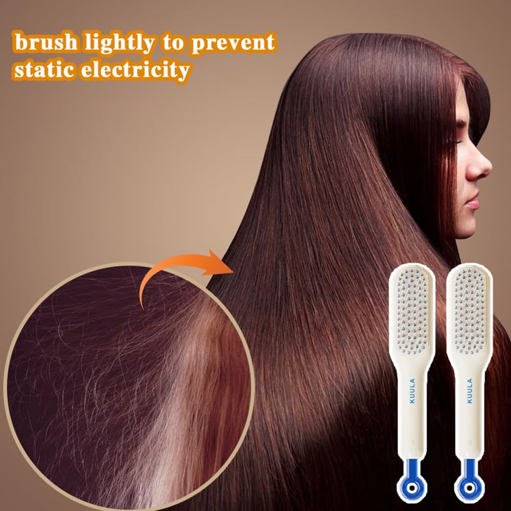 Self-Cleaning Anti-Static Telescopic Massage Comb – Hair & Scalp Care for Women, Anti-Frizz Hairdressing Tool
