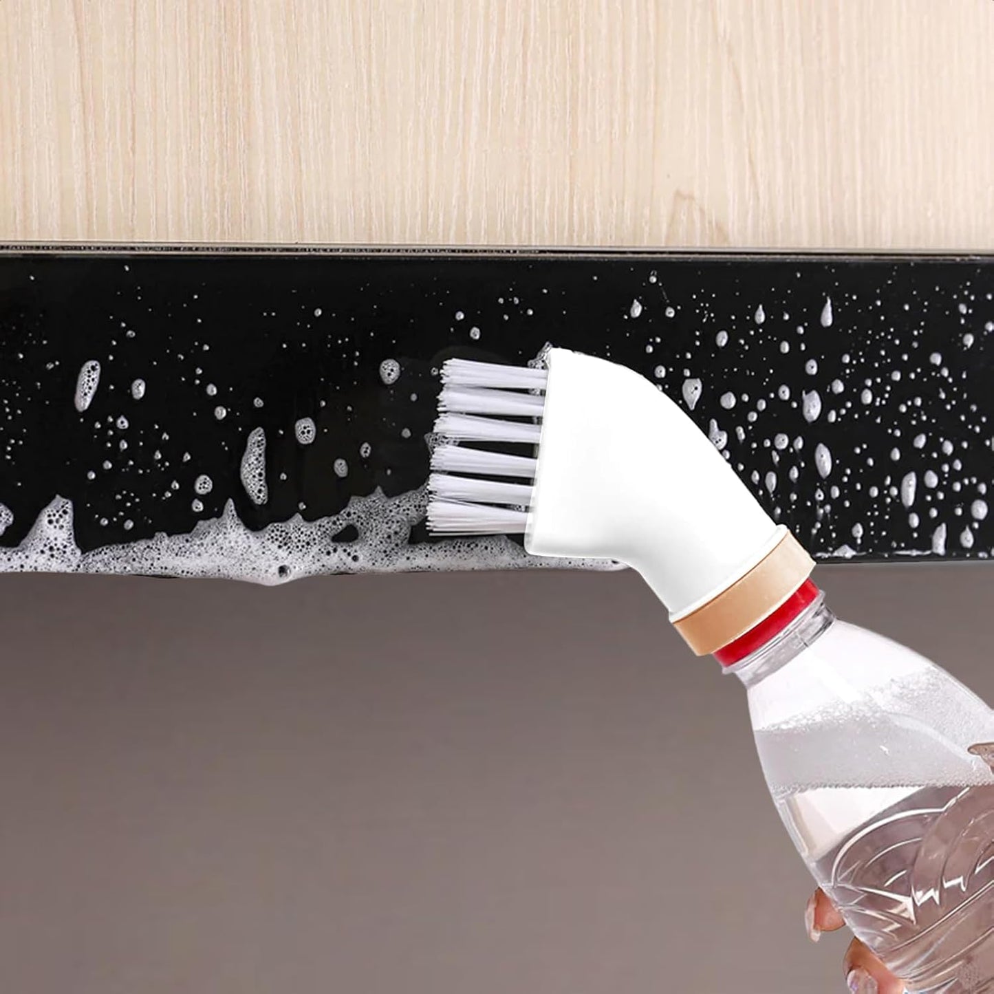 Creative Multi-Purpose Cleaning Brush – Dual-Use Wet & Dry Gap Cleaner, Water Bottle Compatible Household Cleaning Tool