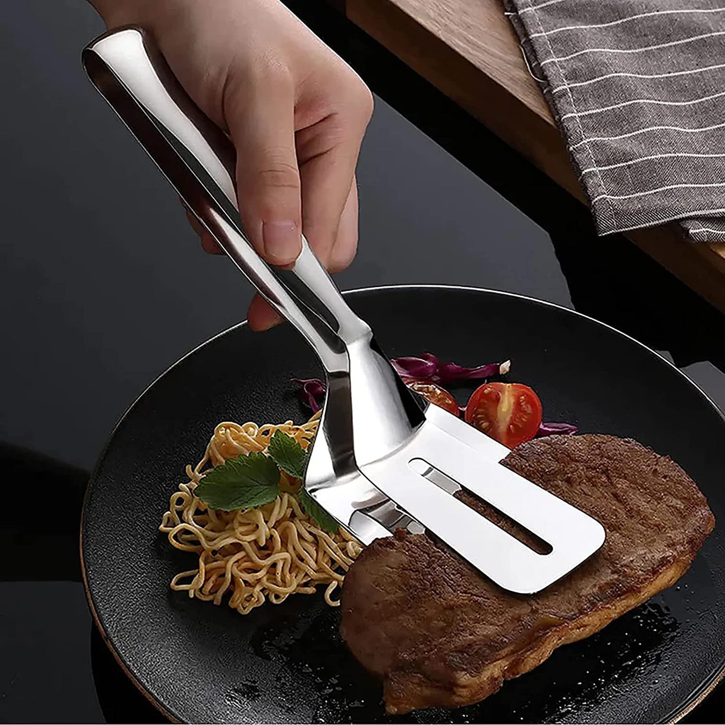 Get Your Kitchen Clean in No Time with 3-in-1 Cooking Tongs.