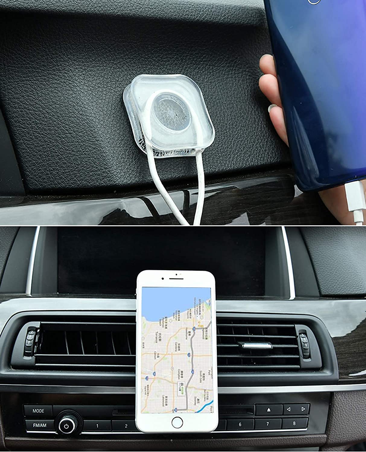 Universal Mobile Holder & Tablet Stand – Your On-the-Go Dashboard Mount with Traceless Magic Sticker Technology!