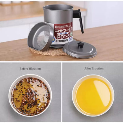 Stainless Steel Oil Filter & Strainer Pot