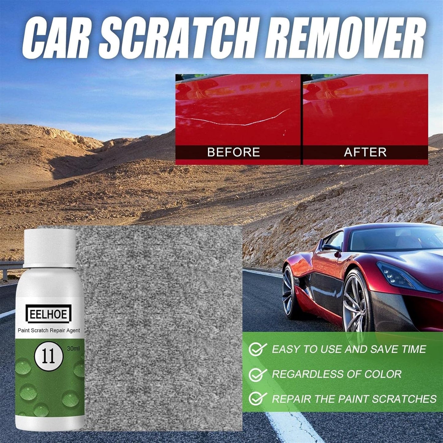 HGKJ-11 Car Liquid Scratch Repair & Polishing Agent | 50ml Paint Scratch Remover & Auto Paint Care