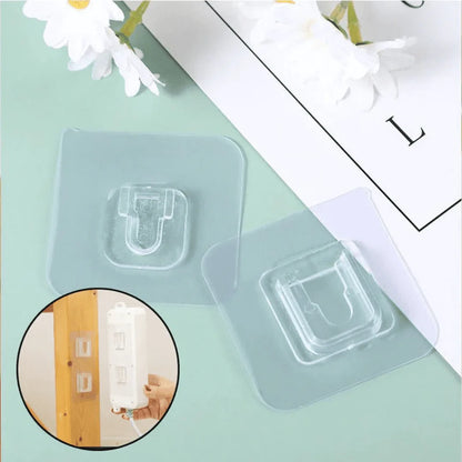 Double-Sided Adhesive Wall Hooks | Strong Suction Cup Hangers for Kitchen & Bathroom Storage