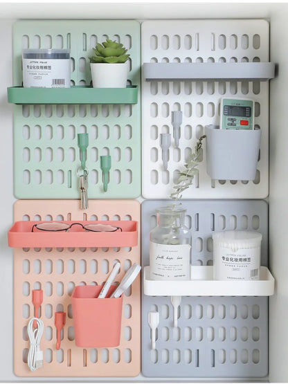 Multi-layer Kitchen Rack – Floor & Wall Hanging Storage Organizer with Free Punching Installation