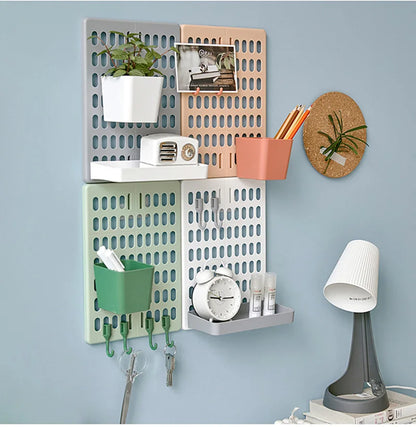 Multi-layer Kitchen Rack – Floor & Wall Hanging Storage Organizer with Free Punching Installation