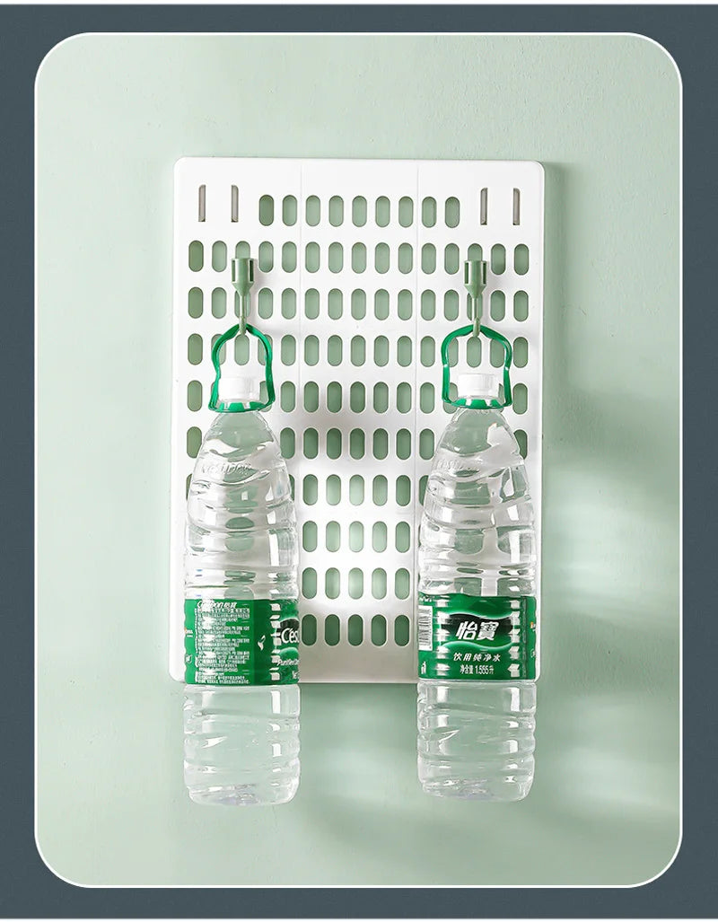 Multi-layer Kitchen Rack – Floor & Wall Hanging Storage Organizer with Free Punching Installation