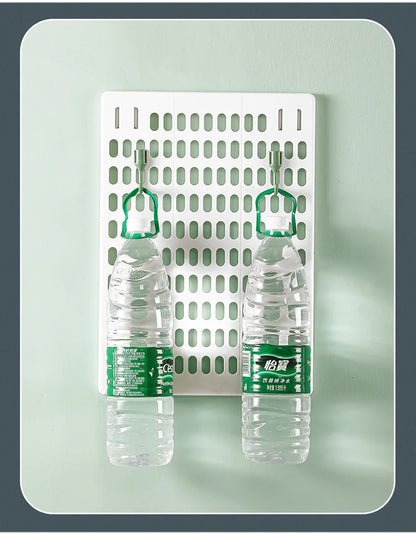 Multi-layer Kitchen Rack – Floor & Wall Hanging Storage Organizer with Free Punching Installation