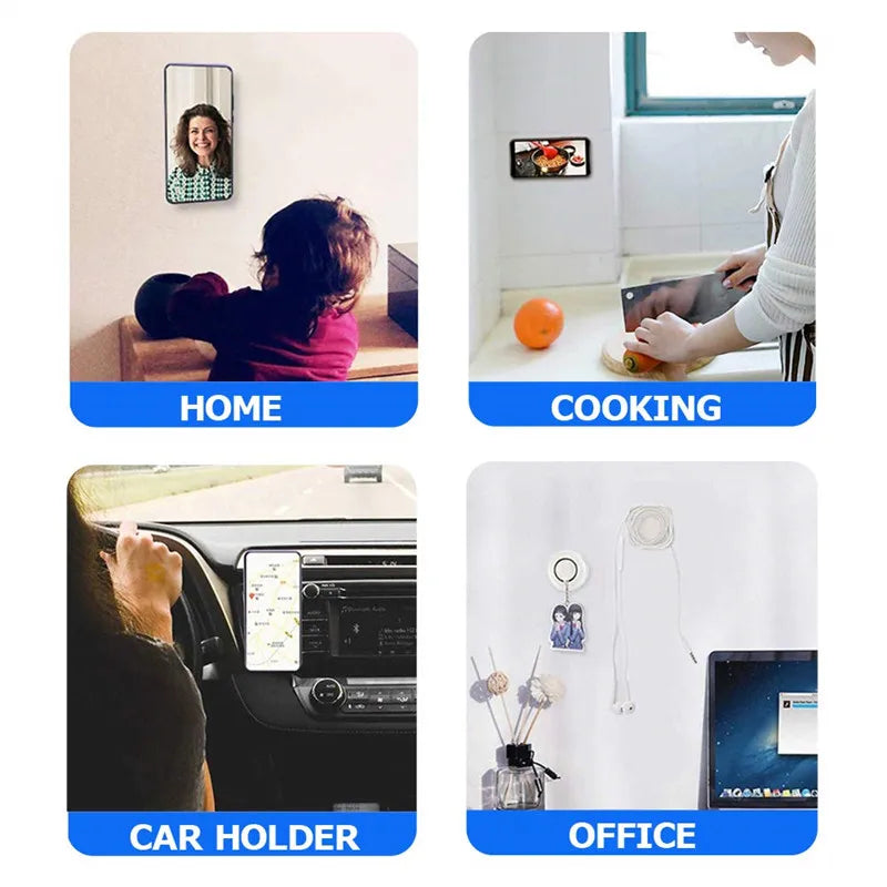 Universal Mobile Holder & Tablet Stand – Your On-the-Go Dashboard Mount with Traceless Magic Sticker Technology!