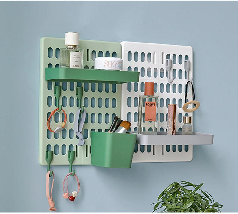 Multi-layer Kitchen Rack – Floor & Wall Hanging Storage Organizer with Free Punching Installation
