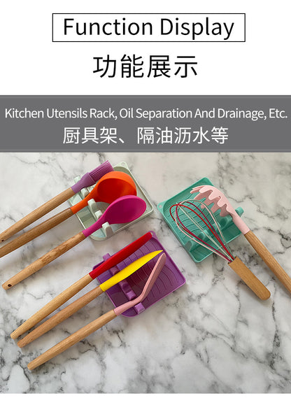 Organize Your Kitchen with Rack Sponge Rest for Tableware.