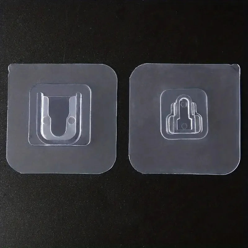 Double-Sided Adhesive Wall Hooks | Strong Suction Cup Hangers for Kitchen & Bathroom Storage