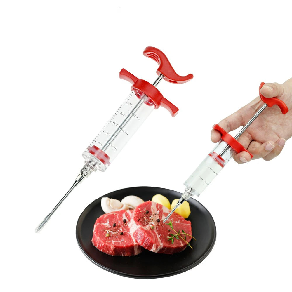 Stainless Steel Barbecue Meat Syringe - Perfect for Bari Eid!