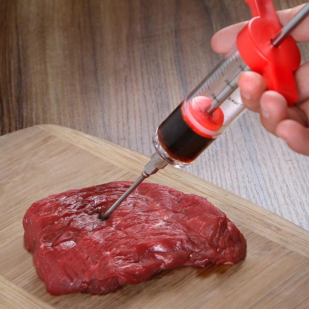 Stainless Steel Barbecue Meat Syringe - Perfect for Bari Eid!