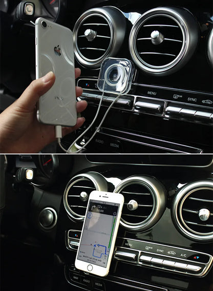 Universal Mobile Holder & Tablet Stand – Your On-the-Go Dashboard Mount with Traceless Magic Sticker Technology!