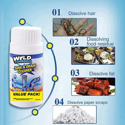 SwiftFlow Sink and Drain Cleaner: Quick Wash, Pipe Dredge, Deodorant – Your Ultimate Drain Solution!