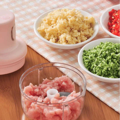 Rechargeable Electric Bowl Food Chopper