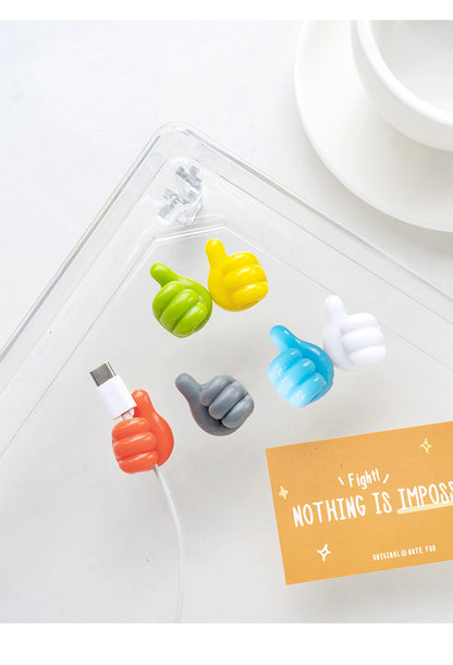 Self-Adhesive Wall Decoration Hook Creative Silicone Thumb Key Hanger