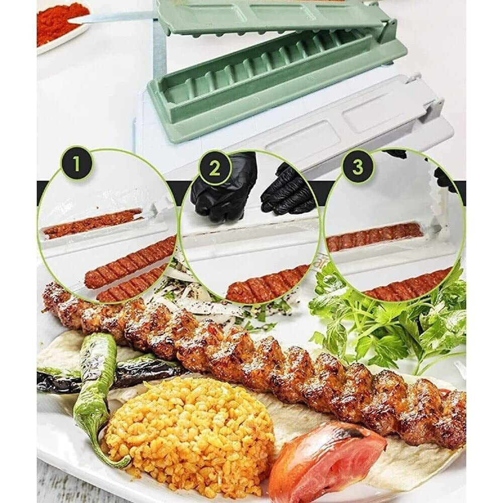 Single Row Kebab Maker BBQ Meat Skewer Machine - Perfect for Bari Eid!