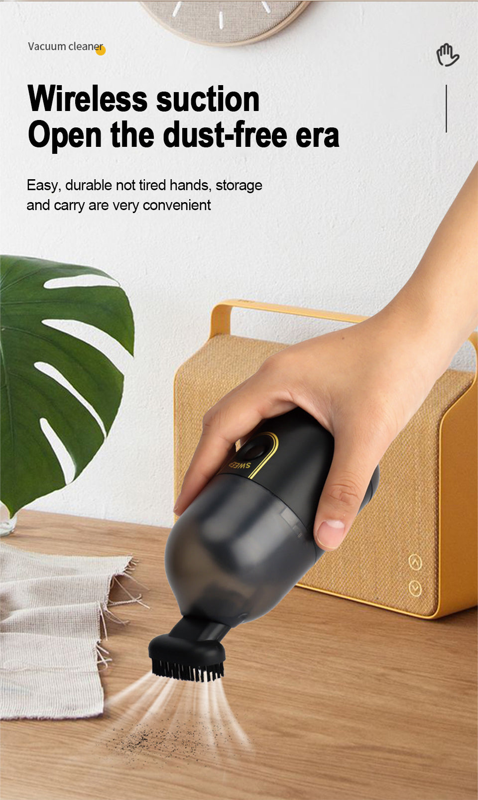 Cleaning Made Easy: Discover the Magic of Our Wireless Mini Vacuum Cleaner
