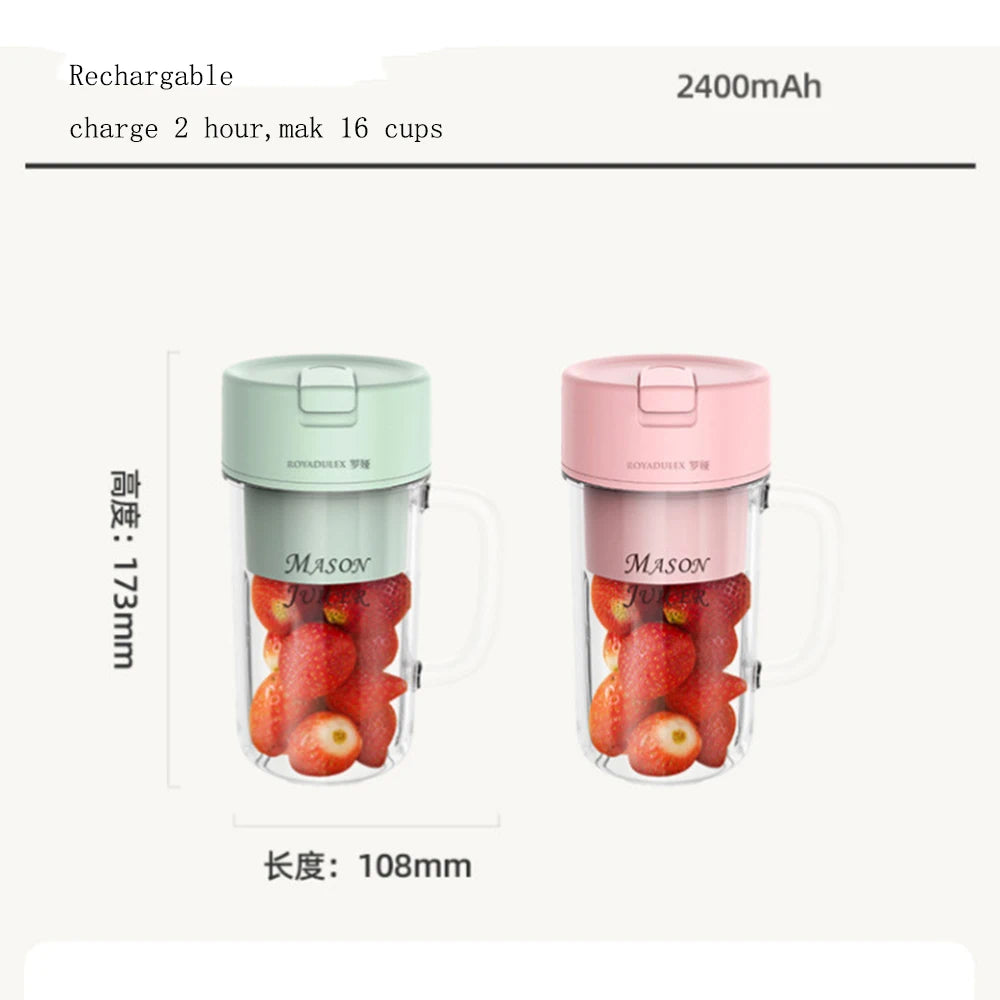Blend & Go: Portable Juicer & Ice Crusher – Your On-the-Go Freshness Companion