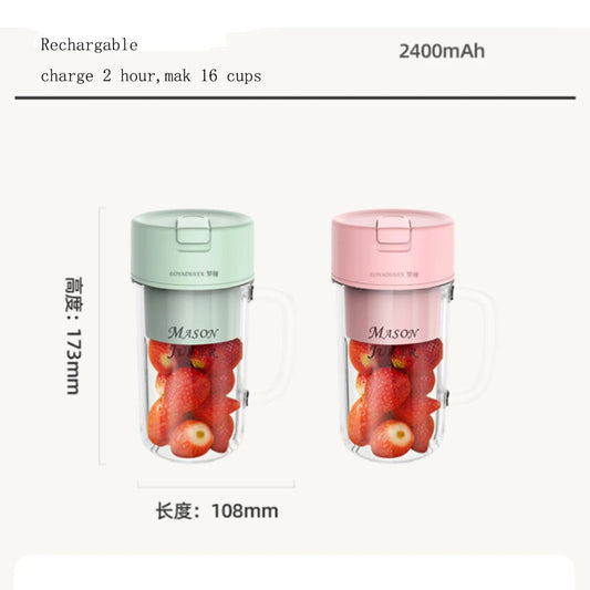 Blend & Go: Portable Juicer & Ice Crusher – Your On-the-Go Freshness Companion