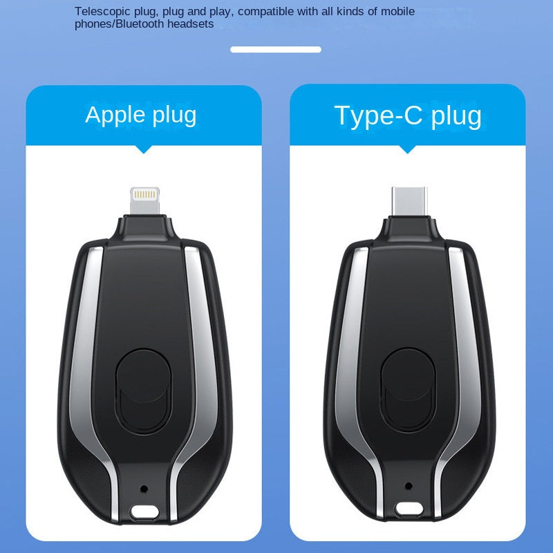 Portable Charger Keychain Power Pod 2 in 1 Fast Charging Key Chain