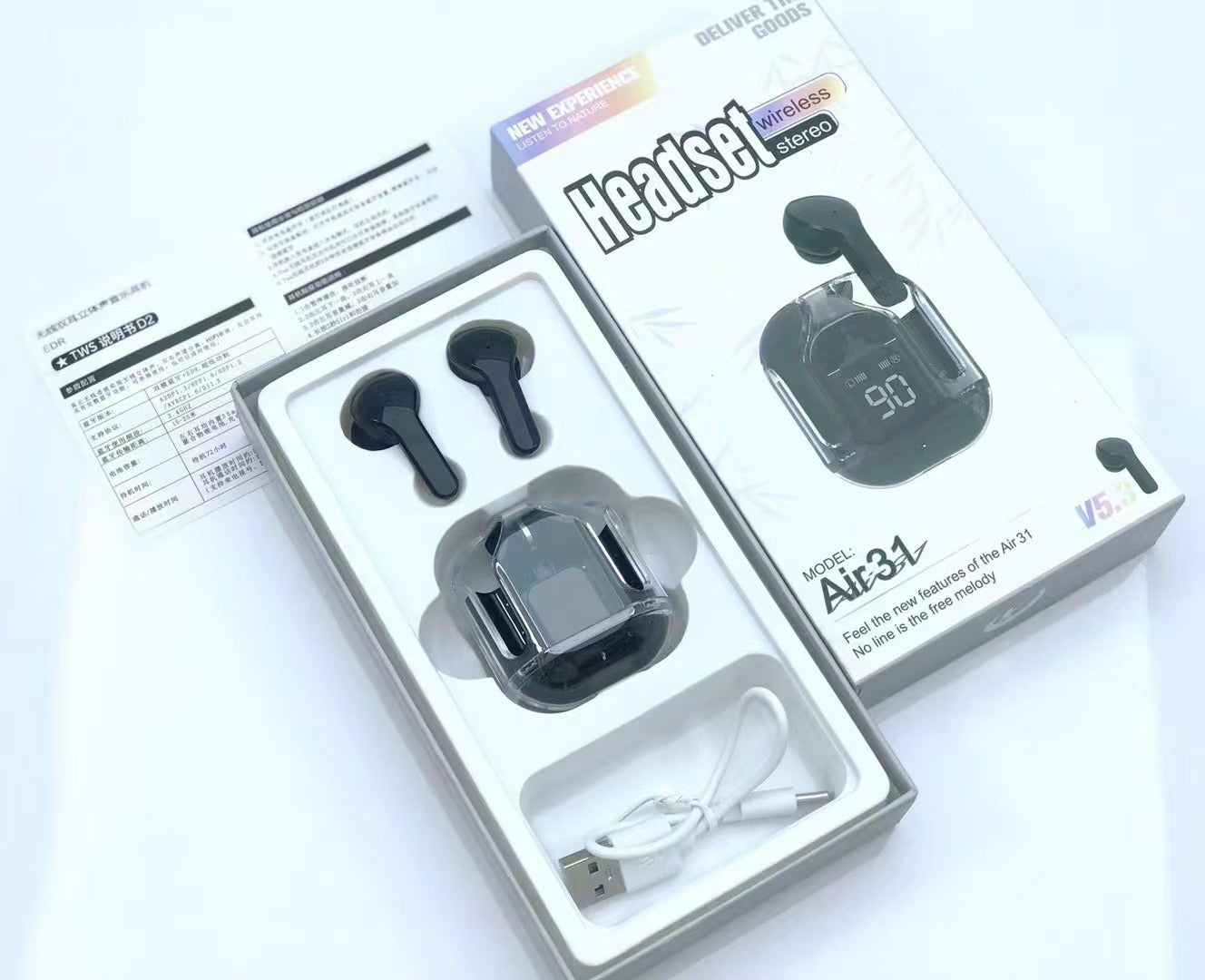 Stay Connected with Air31 Wireless Earbuds.