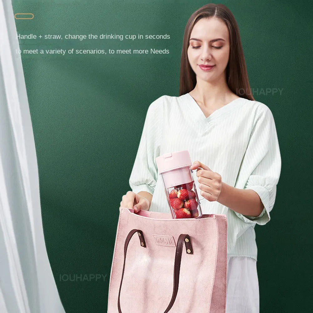 Blend & Go: Portable Juicer & Ice Crusher – Your On-the-Go Freshness Companion