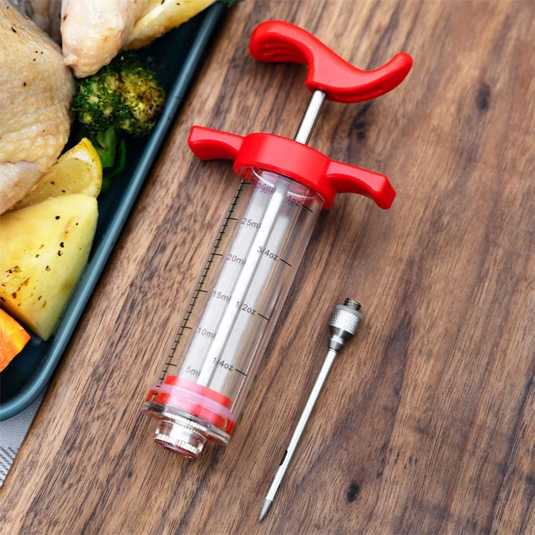 Stainless Steel Barbecue Meat Syringe - Perfect for Bari Eid!