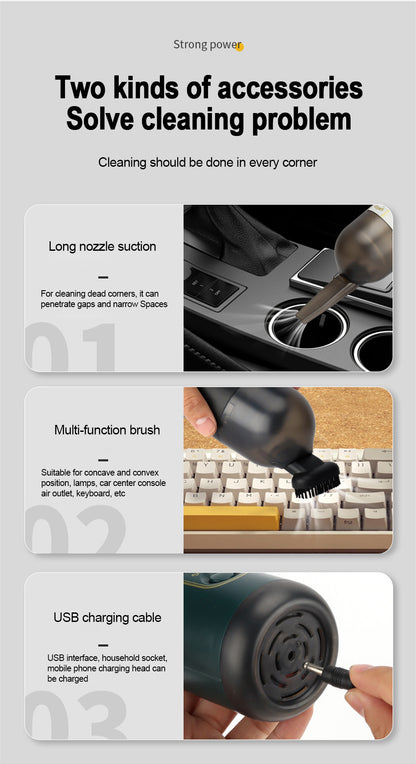 Cleaning Made Easy: Discover the Magic of Our Wireless Mini Vacuum Cleaner