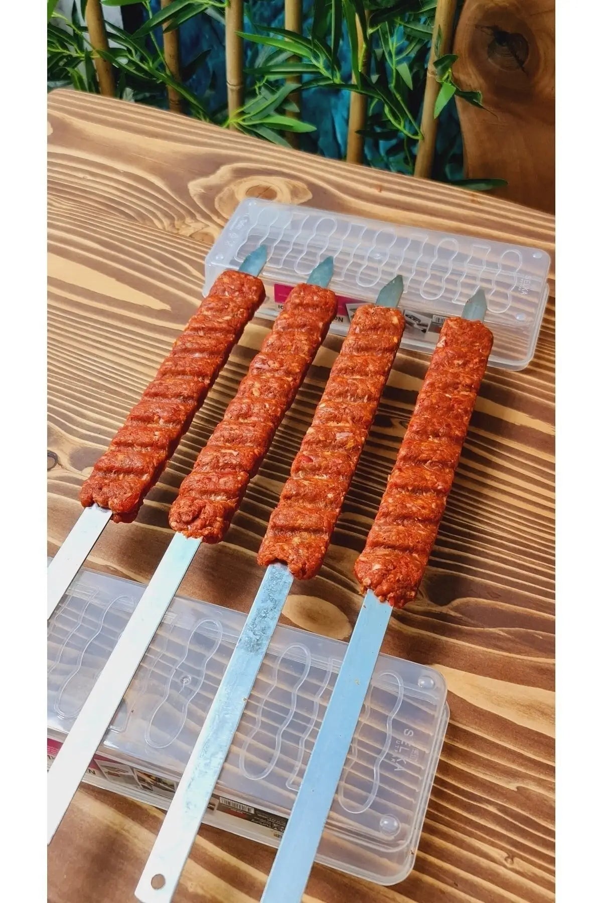 Single Row Kebab Maker BBQ Meat Skewer Machine - Perfect for Bari Eid!