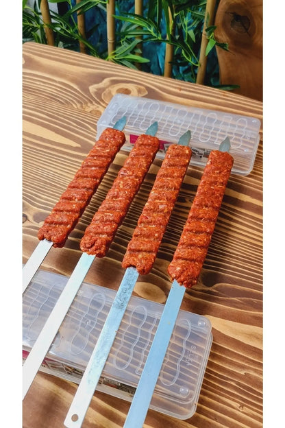 Single Row Kebab Maker BBQ Meat Skewer Machine - Perfect for Bari Eid!