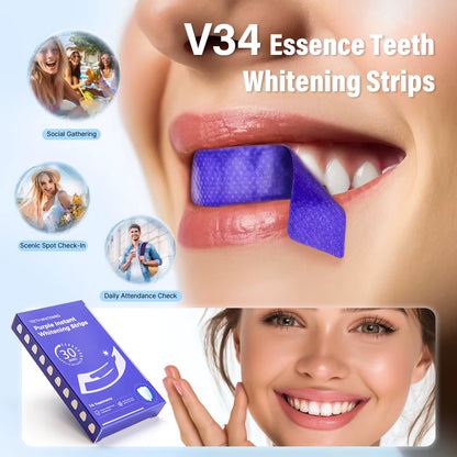 7 PCS Teeth Whitening Strips – Teeth Bleaching Stickers for Removing Yellow Stains