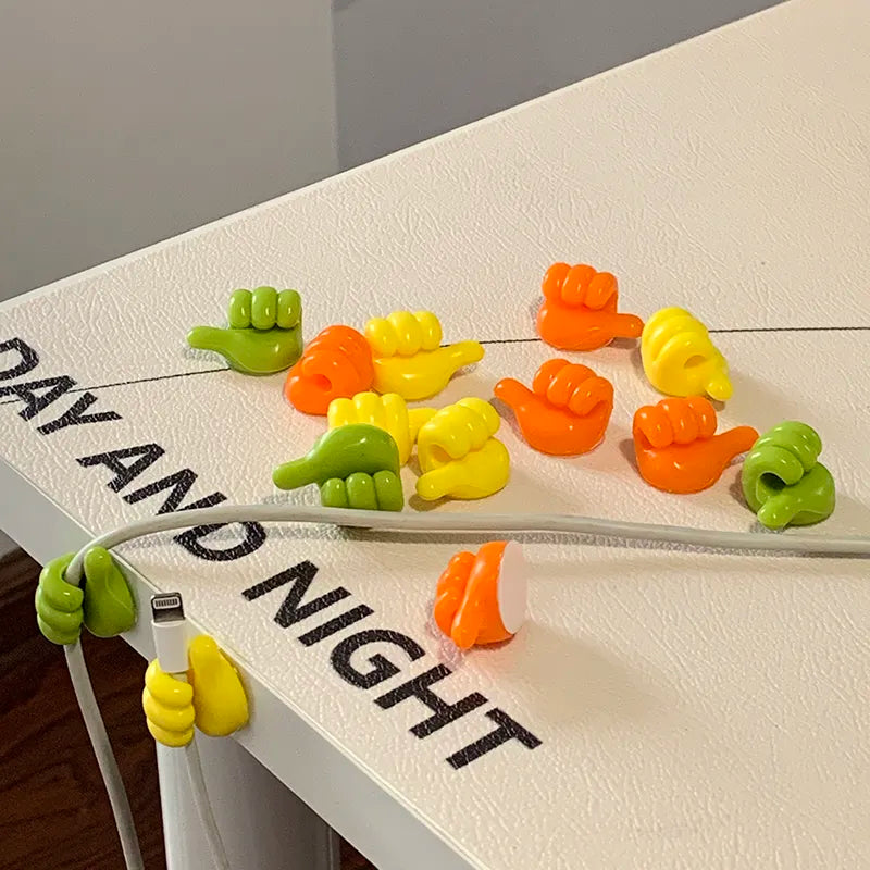 Self-Adhesive Wall Decoration Hook Creative Silicone Thumb Key Hanger