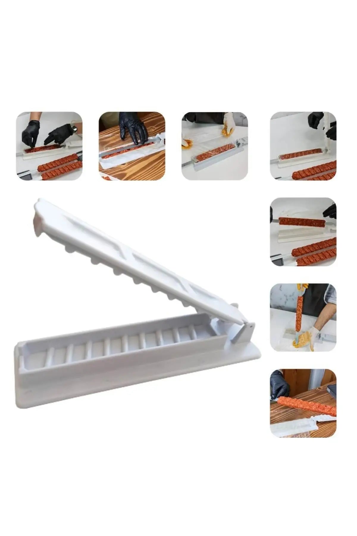 Single Row Kebab Maker BBQ Meat Skewer Machine - Perfect for Bari Eid!