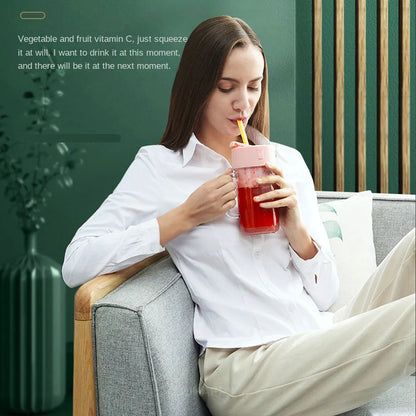 Blend & Go: Portable Juicer & Ice Crusher – Your On-the-Go Freshness Companion