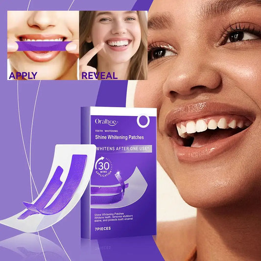 7 PCS Teeth Whitening Strips – Teeth Bleaching Stickers for Removing Yellow Stains